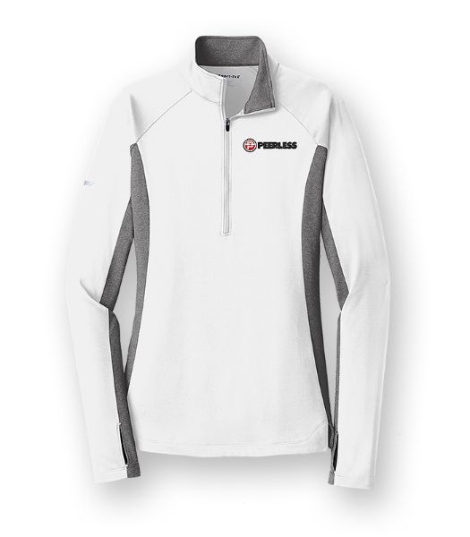 Picture of LST854 - Ladies Sport-Tek Contrast 1/2 Zip