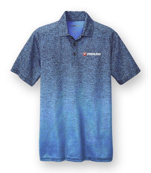 Picture of ST671 - Sport-Tek Ombre Heather Polo 